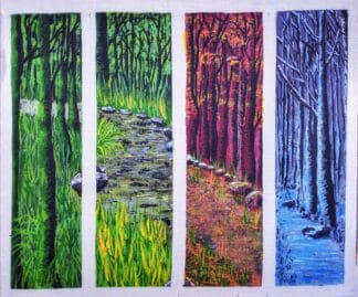 acrylic art of all seasons