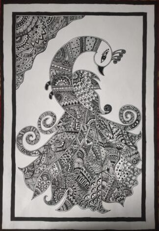 Artistic peacock