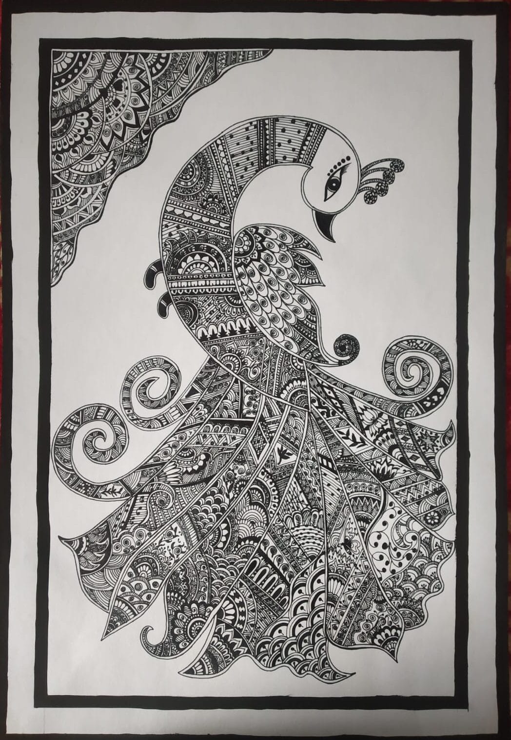 Artistic peacock