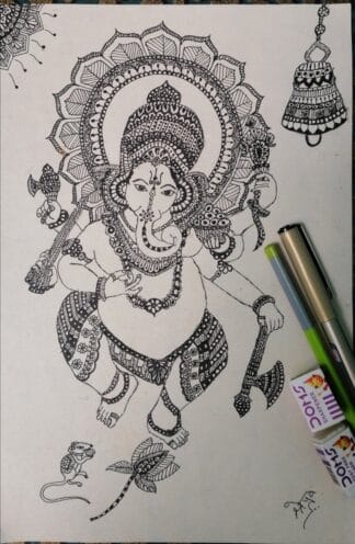 Ganesha mandala art