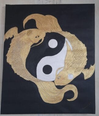 gold koi fish