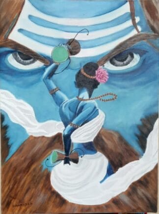 lord shiva natraj oil painting
