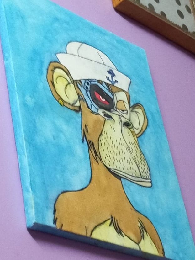 Bored Ape Painting in Canvas - Image 2