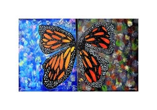 Butterfly Paintings | On Canvas | Diptychs