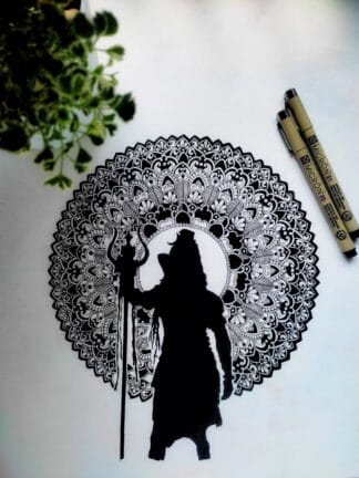 Handmade mandala art🌿🕉️